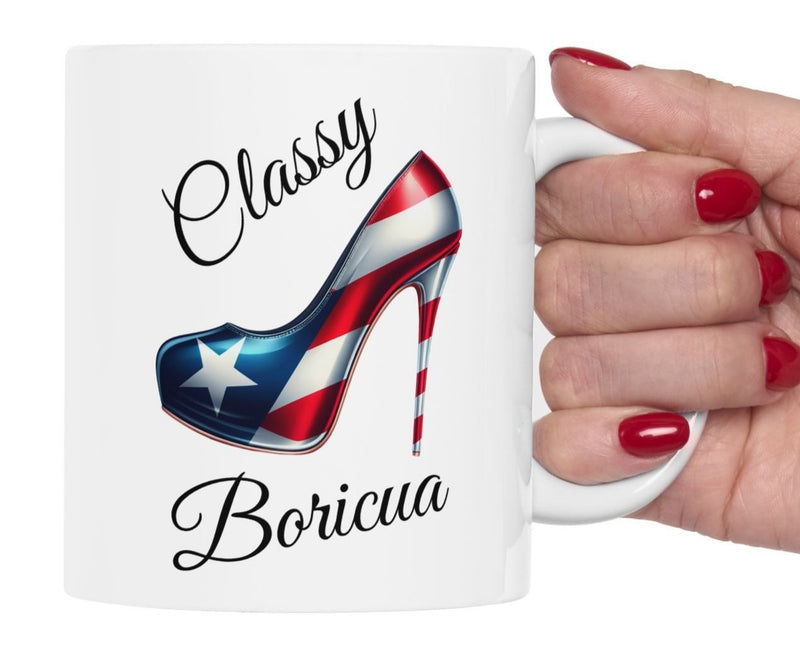 Stiletto Mug - Puerto Rico Flag Classy Boricua - 11oz