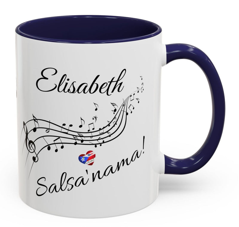 Personalized Salsa' Nama Puerto Rican Accent Coffee Mug (11, 15oz)