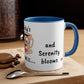 Bookworm Bliss: Cup Reading Mug with Glasses Design - 11oz