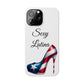 Puerto Rico Flag Sexy Latina Stiletto White Slim Phone Cases - Rico Flag 🇵🇷🥁  -Weeeepa!, Puertoriquena