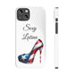 Puerto Rico Flag Sexy Latina Stiletto White Slim Phone Cases - Rico Flag 🇵🇷🥁  -Weeeepa!, Puertoriquena