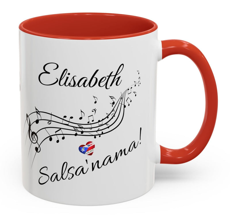 Personalized Salsa' Nama Puerto Rican Accent Coffee Mug (11, 15oz)