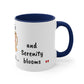 Bookworm Bliss: Cup Reading Mug with Glasses Design - 11oz