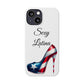 Puerto Rico Flag Sexy Latina Stiletto White Slim Phone Cases - Rico Flag 🇵🇷🥁  -Weeeepa!, Puertoriquena