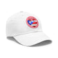 "I Love ❤️ Puerto Rico Flag & Map" Hat - with Leather Patch (Round) - Puerto Rico Flag, Latina hat, Latino hat, Gorra para la playa, Boricua, Puerto rican Pride..