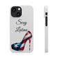 Puerto Rico Flag Sexy Latina Stiletto White Slim Phone Cases - Rico Flag 🇵🇷🥁  -Weeeepa!, Puertoriquena