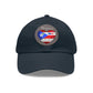 "I Love ❤️ Puerto Rico Flag & Map" Hat - with Leather Patch (Round) - Puerto Rico Flag, Latina hat, Latino hat, Gorra para la playa, Boricua, Puerto rican Pride..