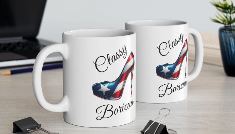 Stiletto Mug - Puerto Rico Flag Classy Boricua - 11oz