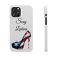 Puerto Rico Flag Sexy Latina Stiletto White Slim Phone Cases - Rico Flag 🇵🇷🥁  -Weeeepa!, Puertoriquena