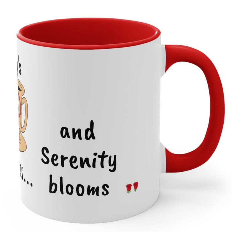 Bookworm Bliss: Cup Reading Mug with Glasses Design - 11oz