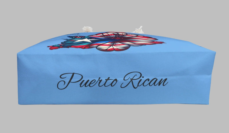 Puerto Rico Boricua 🇵🇷 Oversized Weekender Bag -Bolsa Grande, Puerto Rico Flag, Beach Bag, Latina Bag, Latino Bag, Bolsa para la playa, bulto para viaje. Boricua.