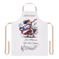 PUERTO RICO "SIN MUSICA YO NO COOKIN" APRON- DELANTAL, 5-Color Straps