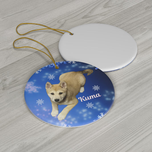 Personalized Pet Christmas photo Ornament