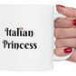 Italian Princess Mug 11oz - Italian Flag Mug