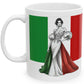 Italian Princess Mug 11oz - Italian Flag Mug