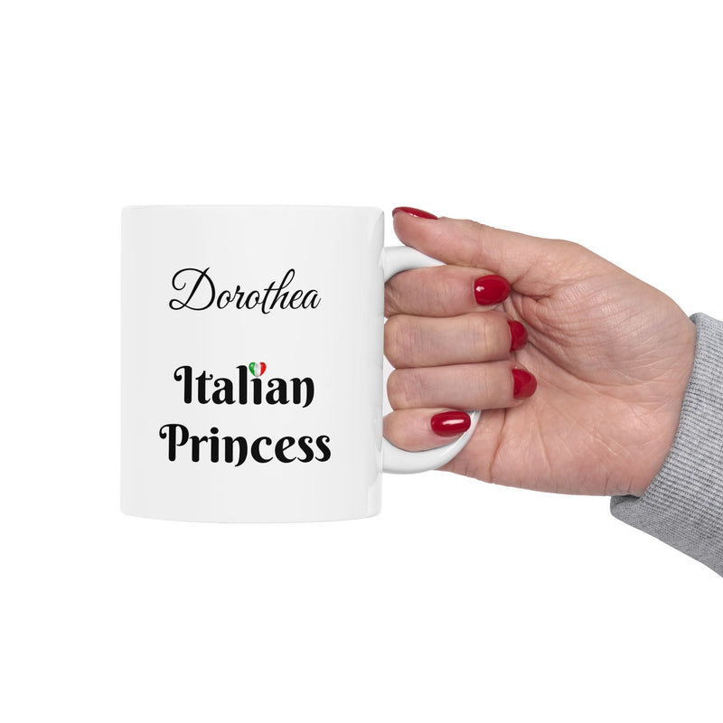 Italian Princess Mug - Personalized Ceramic Mug