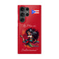 Galaxy "Lo Mio Es Salsa'nama" Red Slim Cases - Puerto Rico Flag 🇵🇷🥁 - Weeeepa!