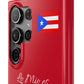 Galaxy "Lo Mio Es Salsa'nama" Red Slim Cases - Puerto Rico Flag 🇵🇷🥁 - Weeeepa!