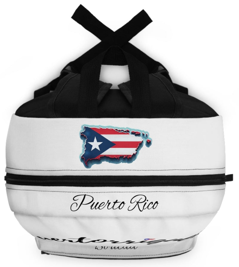 Puertorriqueña 🇵🇷 Roses Backpack - Boricua, Latino, Latina, Borinquen, Soy Puertorriqueña/Puertorriqueño, Puerto Rico Flag, Orgullo Puertorriqueño