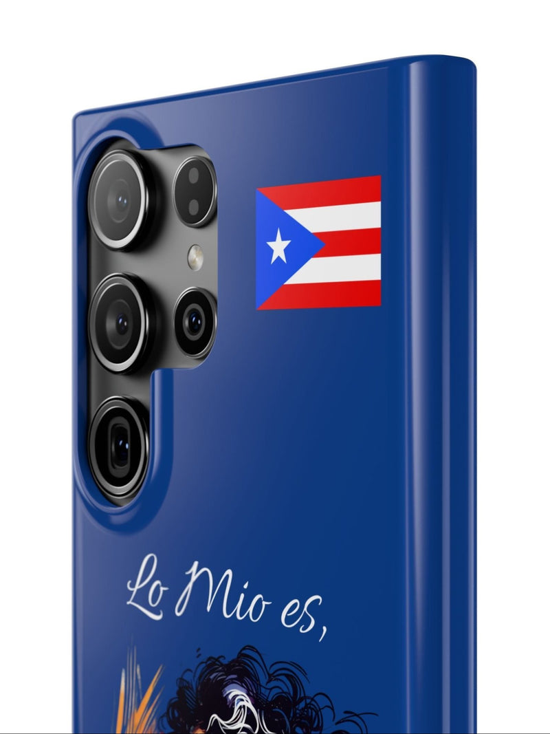 Galaxy "Lo Mio Es Salsa'nama" Blue Slim Cases - Puerto Rico Flag 🇵🇷🥁 - Weeeepa!