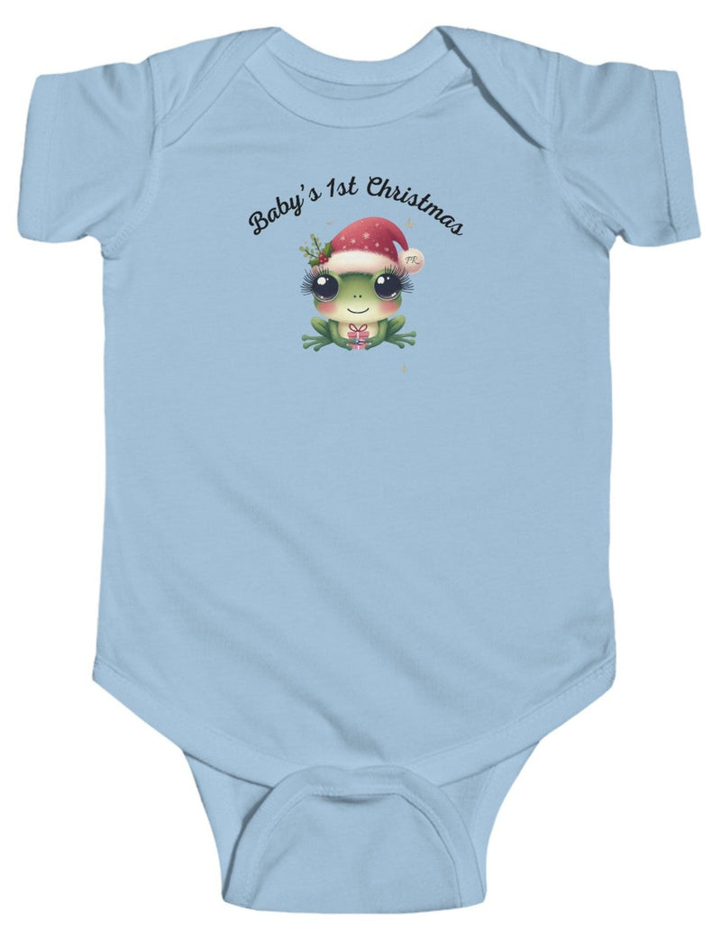 Baby's 1st Christmas Coqui/Frog🇵🇷✨ Infant Fine Jersey Bodysuit-Puerto Rico Flag.