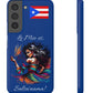 Galaxy "Lo Mio Es Salsa'nama" Blue Slim Cases - Puerto Rico Flag 🇵🇷🥁 - Weeeepa!