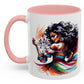 "Lo Mio Es Salsa' Nama" Puerto Rican  🇵🇷🥁 Coffee Mug (11oz) - Boricua, Mulata,Latina, Salsa Dancer,