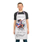 PUERTO RICO "SIN MUSICA YO NO COOKIN" APRON- DELANTAL, 5-Color Straps