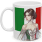 Italian Princess 2 Mug 11oz - Italian Flag Mug, Italian Princess, Italian culture