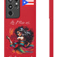 Galaxy "Lo Mio Es Salsa'nama" Red Slim Cases - Puerto Rico Flag 🇵🇷🥁 - Weeeepa!