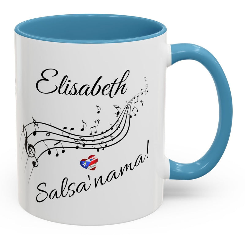 Personalized Salsa' Nama Puerto Rican Accent Coffee Mug (11, 15oz)