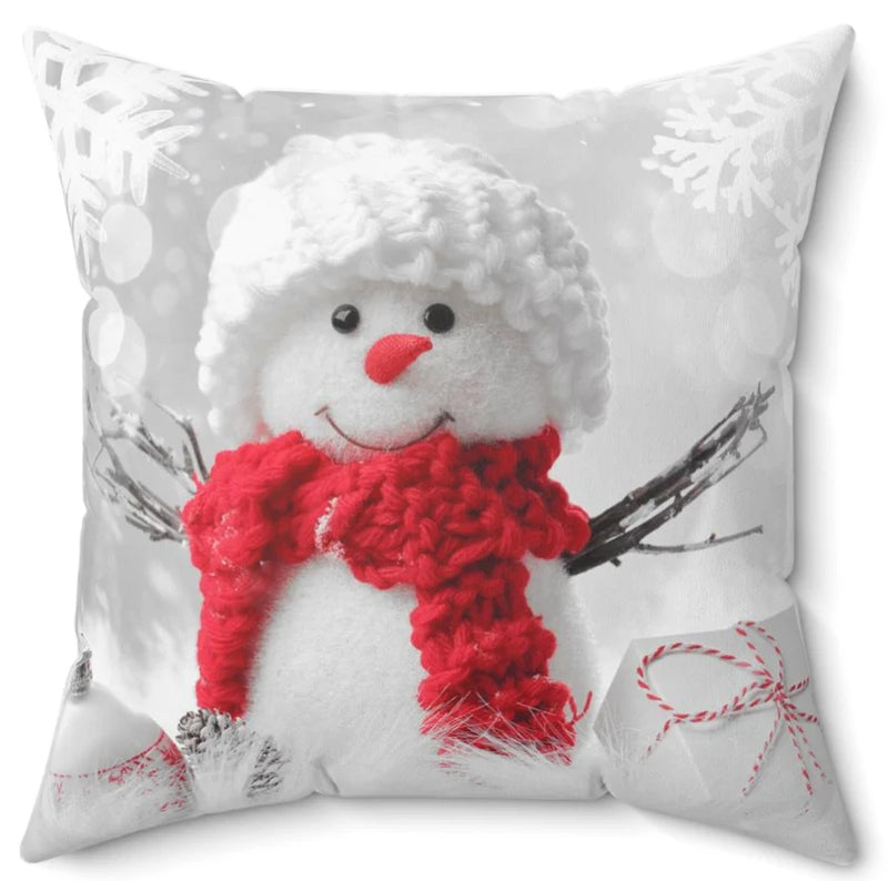 Christmas Cuties We Are Waiting for Santa Kitten/Puppy Square Pillow