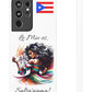 Galaxy "Lo Mio Es Salsa'nama" White Slim Cases - Puerto Rico Flag 🇵🇷🥁 - Weeeepa!