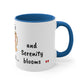 Bookworm Bliss: Cup Reading Mug with Glasses Design - 11oz