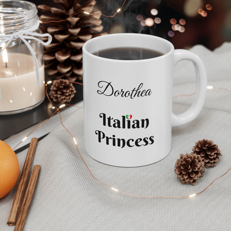 Italian Princess Mug - Personalized Ceramic Mug