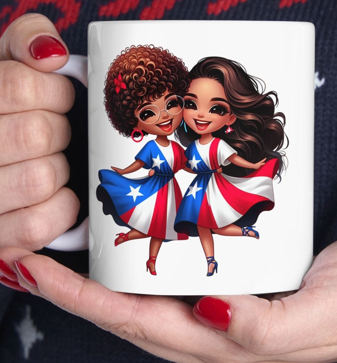 Latina Sisters Mug/Hermana Taza -  La vida es mejor con una Hermana a tu lado.