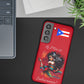 Galaxy "Lo Mio Es Salsa'nama" Red Slim Cases - Puerto Rico Flag 🇵🇷🥁 - Weeeepa!