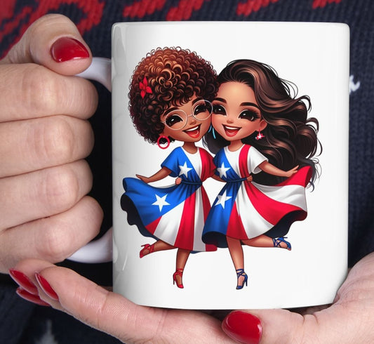 Latina Amiga Mug/Taza -  La vida es mejor con una Hermana a tu lado.