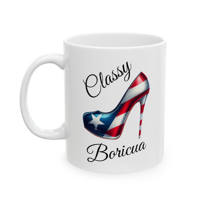 Stiletto Mug - Puerto Rico Flag Classy Boricua - 11oz