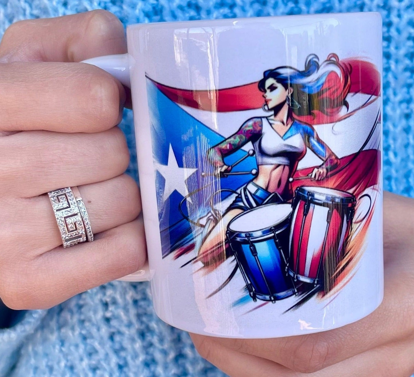 Puerto Rico Mug - Boricua to the Core!"WEEEEEPA"!, Borinqueña, Boricua Mug.