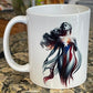 Puerto Rican Goddess Mug 11oz - Puerto Rico flag, Latina, Boricua gift, Puerto Rico gift, Puerto Rico Mug