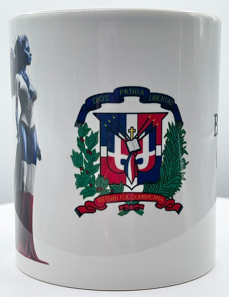 DOMINICAN BACHATA QUEEN Mug 11oz - DOMINICAN FLAG, Bachata, DOMINICAN WOMAN, BACHATA DANCE,