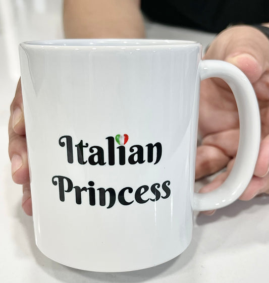 Italian Princess Mug 11oz - Italian Flag Mug