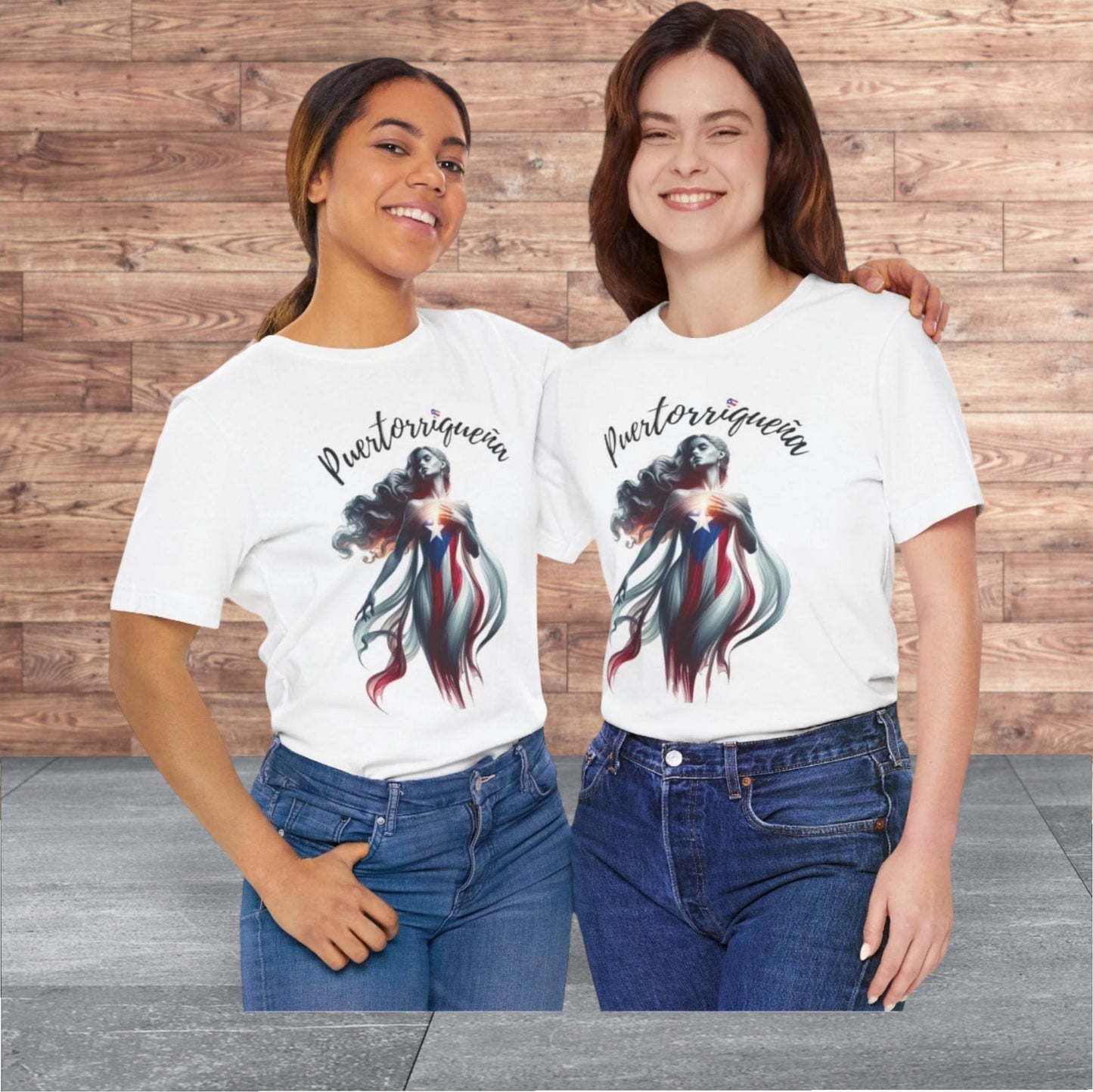 Puertorriqueña - 🇵🇷🥁 Jersey Short Sleeve Tee - Latina, Borinquen, Soy Puertorriqueña, Orgullosa Boricua