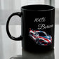 100 % Boricua Sports-car Black Mug 11oz -🇵🇷✨Puerto Rico flag -