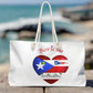 "Puerto Rico Map Oversized Weekender Tote" - La Tierra del Jibarito/Boricua - Bolsa Grande, Puerto Rico Flag, Latina Bag, Latino Bag, Bolsa para la playa, bulto para viaje. Boricua.