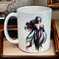Puerto Rican Goddess Mug 11oz - Puerto Rico flag, Latina, Boricua gift, Puerto Rico gift, Puerto Rico Mug