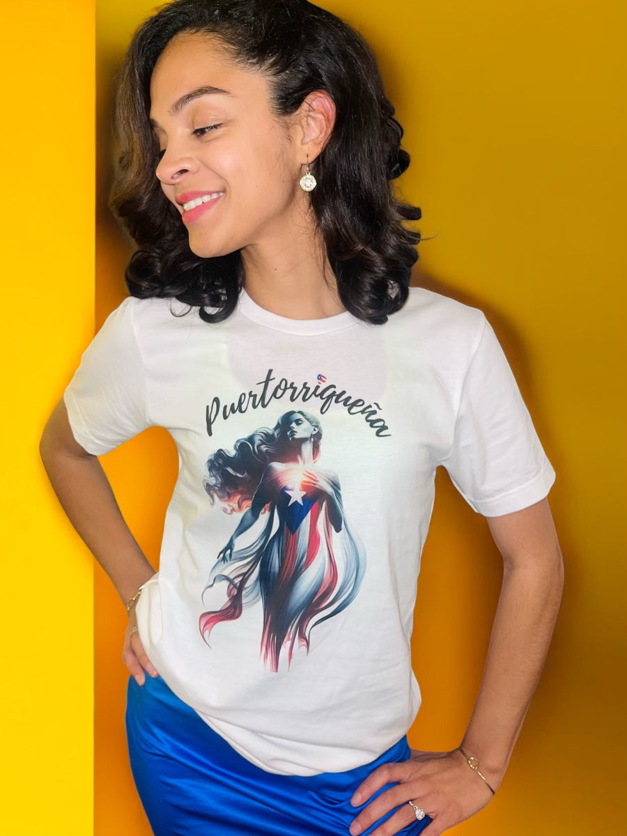 Puertorriqueña - 🇵🇷🥁 Jersey Short Sleeve Tee - Latina, Borinquen, Soy Puertorriqueña, Orgullosa Boricua